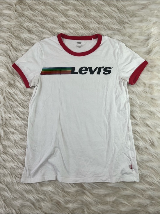 Levi's Tops - Levis Vintage Style Ring Neck Tee Women's Small White